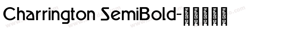 Charrington SemiBold字体转换